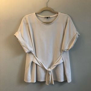 Express Tie-Front Work Blouse